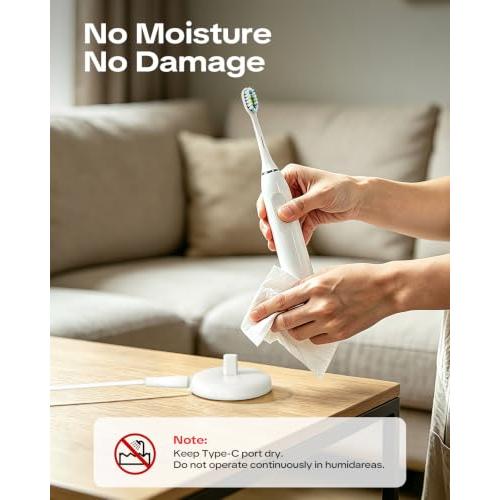 Induction Type C Charger Compatible with Oral-B Braun Electric Toothbrushes