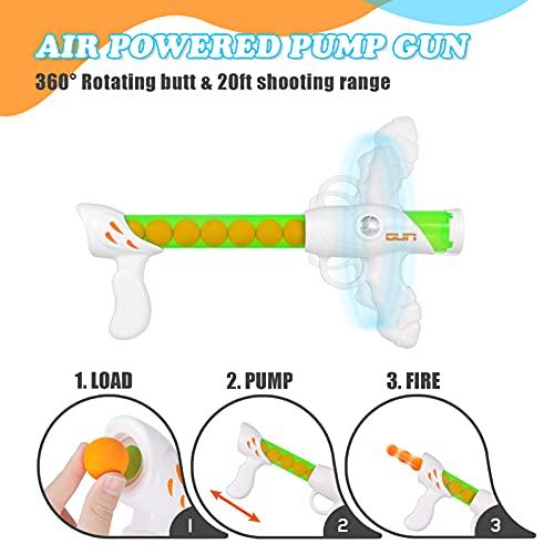 Active Target Game Set for 5 6 7 8 9 10 11 12 Years Old Boys Girls Best Kids Birthday Gift with Moving Shooting Target 2 Foam Blasters and 18 Foam Balls - Compatible with Nerf Blasters