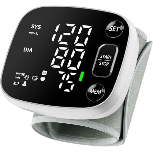Oklar Wrist Blood Pressure Monitor, FDA Cleared Rechargeable BP Machine