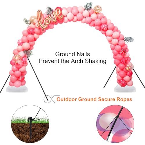 Chamvis Balloon Arch Kit, 9FT Height & 10FT Width Adjustable Balloon Arch Stand Frame Garland Stand: Wedding Baby Shower Birthday Photo Backdrop