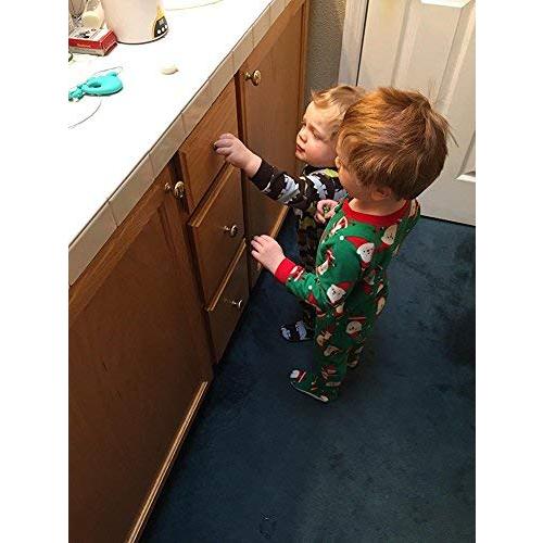 20 Pack Magnetic Cabinet Locks Baby Proofing - Vmaisi Children Proof Cupboard Drawers Latches - Adhesive Easy Installation