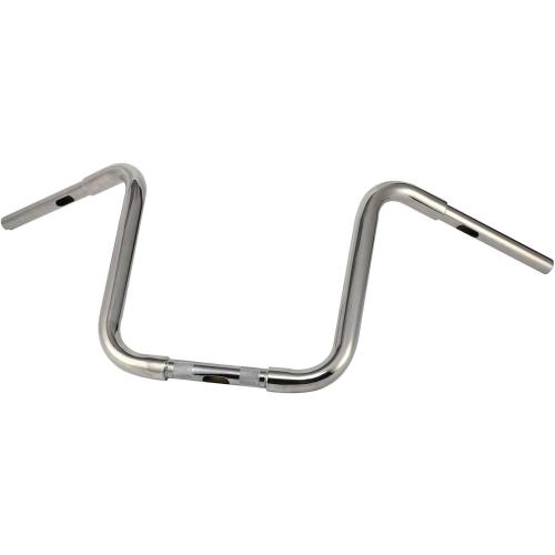 1.25'' Ape Hanger HandleBars Fit Harley Sportster XL883 1200 FLST FXST Street Bob (Chrome, 10 inch)