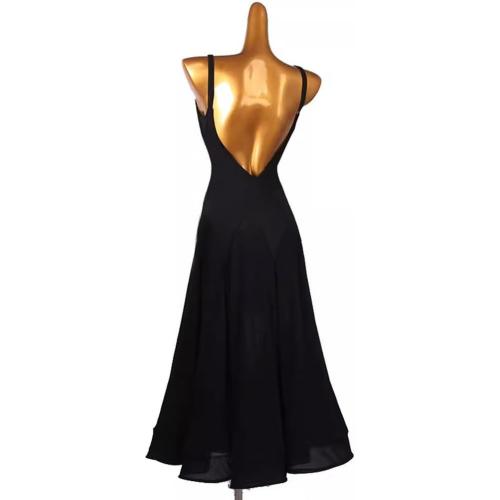 Size XXL OFKNKGDT Ballroom Dresses for Women Sleeveless Tango Waltz Dancewear Breathable Flamenco Salsa Performance Costumes