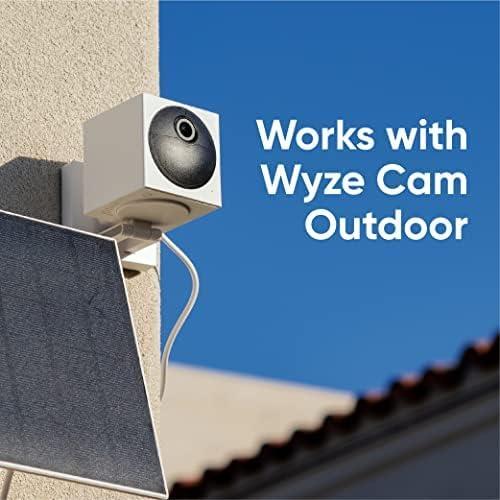 WYZE Solar Panel - Compatible with Wyze Cam Outdoor v1/v2 and Battery Cam Pro, Continuous Power with 2.5W 5V Charging
