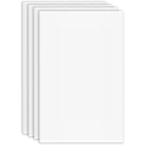 1-Gang Screwless Decorative Wall Plates, stander-Size Unbreakable Thermoplastic Faceplate Cover for Decorator Receptacle Outlet Switch, White (4 Pack, Single Blank-White)