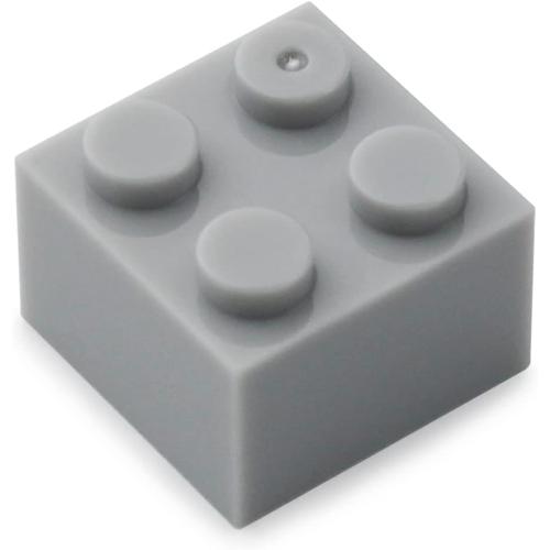 Feleph 2x2 Bricks Light Gray Medium Stone Grey 400 Pieces Parts Building Creative Play Blocks Set Accessories Compatible with 3003 Major Brands Toys