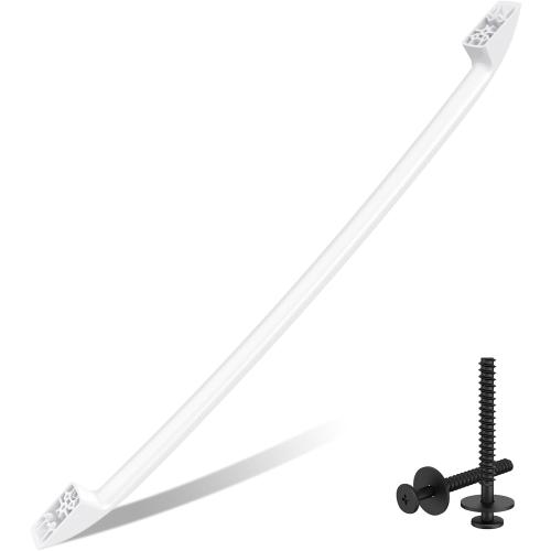 WB15X10048 Stove Door Handle Replacement for GE Oven Handle Replacement | General Electric Oven Door Handle WB15X10048 Ge Hotpoint Range Parts White Replacement Handle Oven Parts With Screws