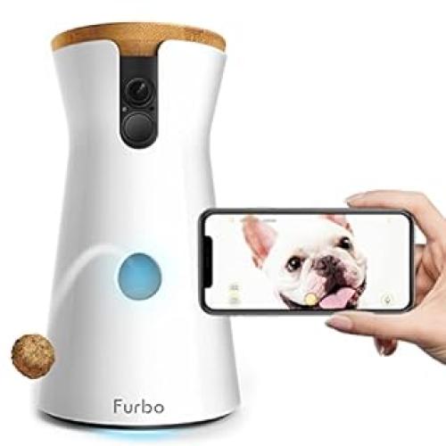 Furbo Dog Camera: Treat Tossing, Full HD Wifi Pet Camera and 2-Way Audio, Designed for Dogs, Compatible with Alexa (As Seen On Ellen) (B01FXC7JWQ)