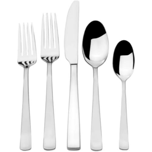 Mikasa Satin Barrett 18/10 Stainless Steel High Carbon Stainless Steel Knives 20-piece Flatware Set,Service for 4 MISSING ITEMS