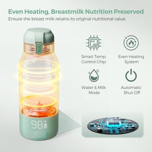 Momcozy Portable Bottle Warmer for Breast Milk, Baby Travel Essentials