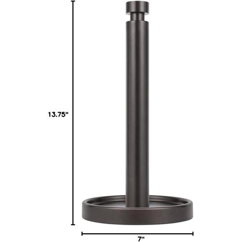 Ivilon Paper Towel Roll Stand - Steady and Easy Tear - Fits All Paper Towel Rolls - Oil Rubbed Bronze