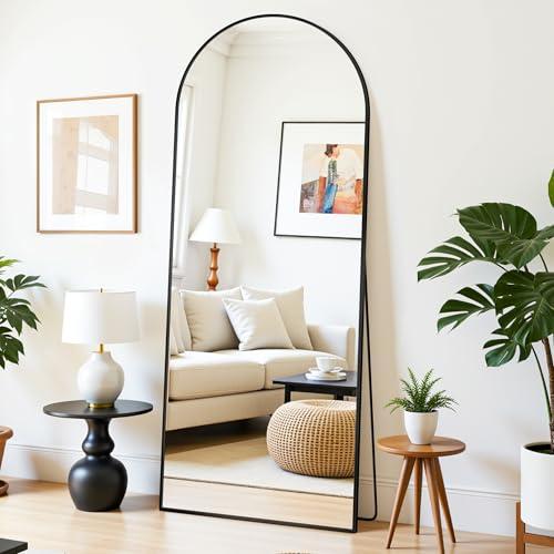 Floor Mirror, 58×18 Full Length Mirror with Stand for Bedroom Living Room, Black