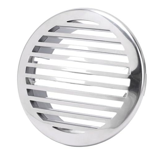 4PCS 4in Boats Airflow Vent Cover, 316 Stainless Steel ABS High Polished Grill Airflow Vent Cover, Marine Parts Air Outlet Cover for Yachts RVs