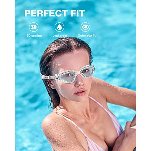 ZIONOR Swim Goggles, G1 SE Swimming Goggles Anti-Fog for Adult Men Women