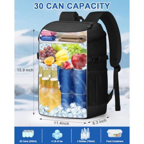 Pritent Backpack Cooler Insulated Cooler Backpack Beach Cooler Bag