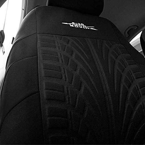 AUTOYOUTH Universal Seat Covers Front Seats Only - Breathable Bucket Seat Covers with Removable Headrest Airbag Compatible for SUVs,Trucks,Vans... Black
