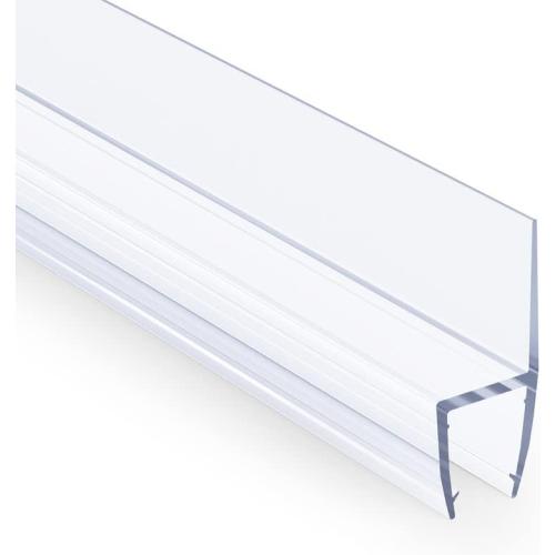 AmazerBath 5-Pack 15.75 Shower Door Side Seal Strip for 3/8(10mm) Glass - 5 Section Segmented Shower Installation Kit Frameless Glass Door Seal Strip