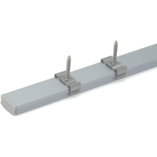 hunhun 20-Pack 3.3ft/1Meter U Shape LED Aluminum Channel System with Milky Cover, End Caps and Mounting Clips, Aluminum Profile for LED Strip Light Installations, Very Easy Installation