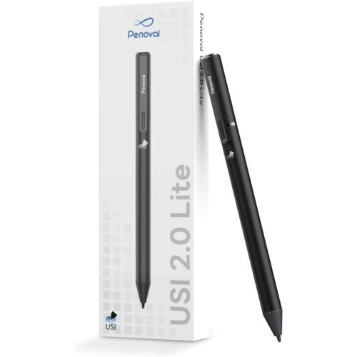 Penoval USI 2.0 Lite Stylus Pen for Some Chromebook Model, 4096 Levels Pressure & Smooth Writing Compatible with Google Pixel Tablet, Amazon Fire Max 11, ASUS Flip CX5/CM3, Lenovo Duet and More