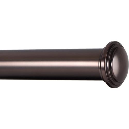 Ivilon Window Curtain Rod Decorative End Cap Design, 1 Inch Rod, 48 to 86 Inch. Oil Rubbed Bronze