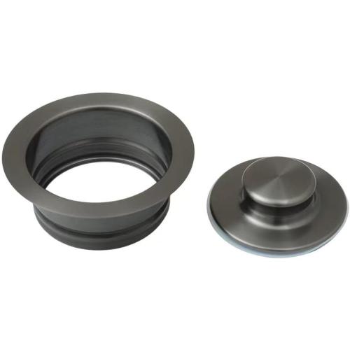 STARSTAR Kitchen Sink Flange Stopper Garbage Disposal Flange for Fit 3-1/2 Inch Standard Sink Drain Hole (Black)