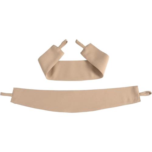 MIUCO Room Darkening Soild Grommet Blackout Curtains Panels for Nursery Window Curtains Set of 2 52x95 Inch Taupe, Bonus 2 Tie Backs Included