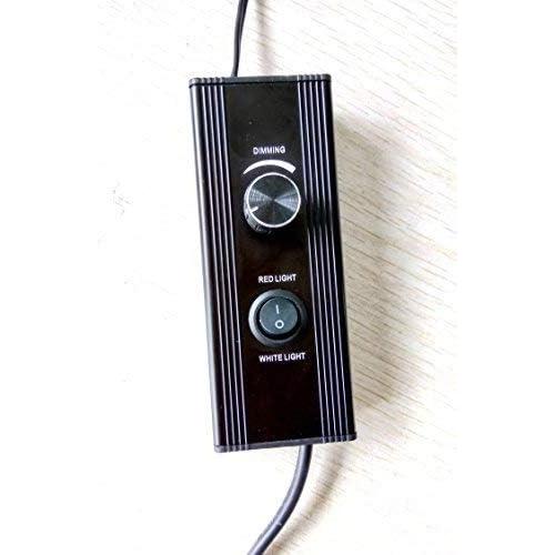 Marine 12v Led White/Red Light, 20 inch gooseneck arm, dimmable Lamps, Flexible Reading Chart Light for Boat, Rv, Caravan