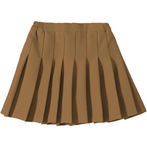 RUKOSU Toddler Baby Girls Pleated Skirt Elastic Waist School Uniform Mini Short Skirt