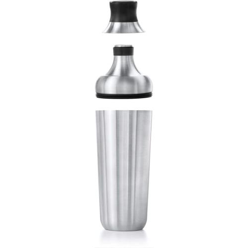 OXO Steel Cocktail Shaker with Strainer, Stainless Finish - 24 oz Capacity