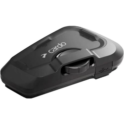 Cardo Systems FREECOM 2X Motorcycle 2-Way Bluetooth Communication System Headset - Black, Single Pack