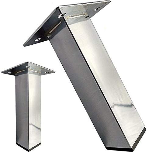 6 Chrome Metal Furniture Legs [Sofa Legs/Feet] Set of 4