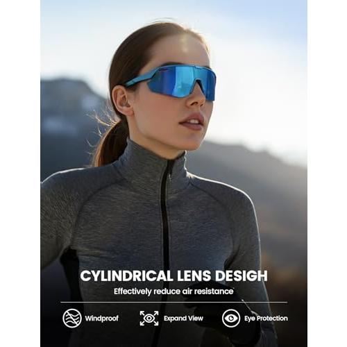 Lamicall Photochromic Sports Sunglasses for Men Women