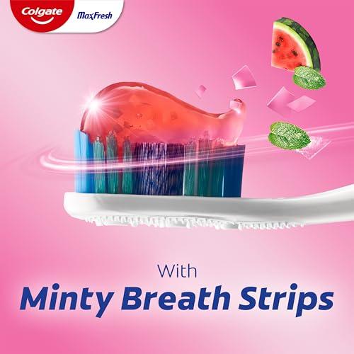 Colgate MaxFresh Fluoride Toothpaste, Watermelon Blast, 3 Pack, 4.5 oz
