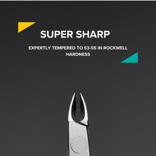 Rui Smiths Professional Cuticle Nippers | Precision Surgical-Grade Stainless Steel Cuticle Trimmer, French Handle, Double Spring, 6mm Jaw (Full Jaw)