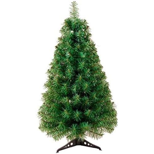Artificial Christmas Tree with Stable Tripod Large Christmas Party Home Decoration Tree (Green,3 Feet)
