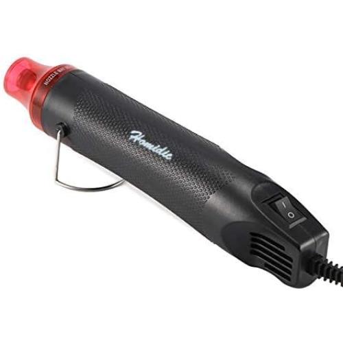 6.56FT Long Heat Gun, Uptdae Version Homidic Mini Handheld Hot Air Gun, Electric 300W Portable Heat Gun for DIY Craft Embossing, Shrink Wrapping PVC, Drying Paint, Clay, Rubber Stamp