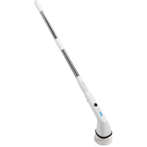Electric Spin Scrubber for Cleaning, High Speed Motor, Cordless Cleaning Brush, Detachable Handle, Metal Extension Pole, Easy to Clean, for Floors, Furniture, Bathrooms, Kitchens