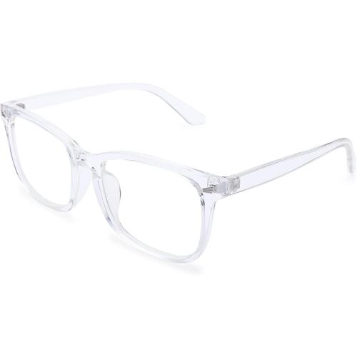 2 Pack Pro Acme Non-prescription Glasses Clear Frame Glasses for Women Men