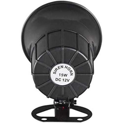 Wired Alarm Siren Horn 15W DC 6 to 12V Security Siren with Bracket for Home Security Alarm System