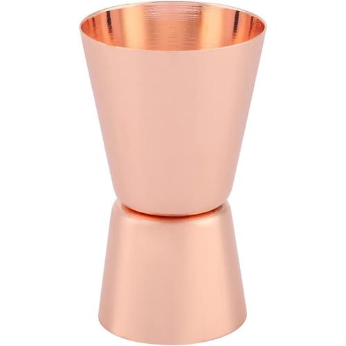 Double Side Jigger 15ml 30ml, spotless Steel Cocktail Measucircle Cup, tending Jigger for and Home Use, Rose Gold