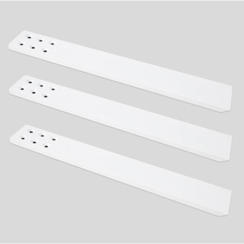 Countertop Support Bracket 3 Pack 18 Lx 2.5 W Hidden White Knee Wall Support Countertop Bracket 3/8 Thick Heavy Duty for Quartz/Granite/Wood/Concret Countertops Screws Included