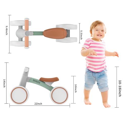 SEREED Baby Balance Bike for 1 Year Old Boy Girl, First Birthday Gift Toy