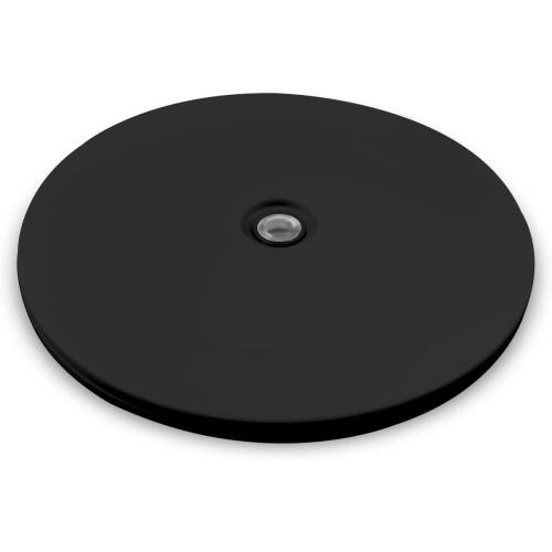 Lazy Susan Turntable Organizer - 6 Inch Heavy Duty Rotating Swivel Stand with Steel Ball Bearings for Cake, Kitchen Cabinets, Monitor, TV, Painting, Display (30lb Capacity/Black)