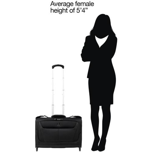 Travelpro Maxlite 5 Softside Lightweight Carry-On Upright 2 Wheel Rolling Garment Bag, Men and Women, Black, 22-Inch