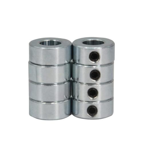 1/2 Bore Shaft Collar with Zinc Plated Solid Steel Style Set Screw Shaft Collars for Machinery and Industrial Use, 8pcs/Pack (Silver-1/2)❗MAY HAVE MISSING PIECES❗