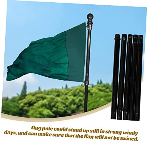 BESPORTBLE Reusable Stainless Steel Flagpole Rotating Heavy Duty Outdoor Flag Holder for Garden Wall Roof and Boat Weather Resistant and Practical Flag Display Rack