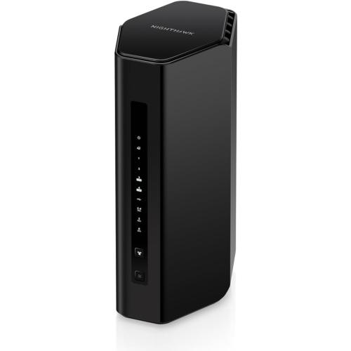 NETGEAR Nighthawk Tri-Band WiFi 7 Router (RS300) - Security Features, BE9300 Wireless Speed (up to 9.3 Gbps) - Covers up to 2,500 sq. ft., 100 Devices - 2.5 Gig Internet Port - Free Expert Help