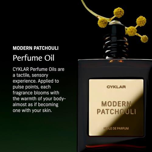 CYKLAR Perfume Oil for Skin – Modern Patchouli Scent – Sultry, Warm & Earthy Perfume Fragrance with Bergamot, Verbena & Cashmere Notes – Travel-Friendly 15ml
