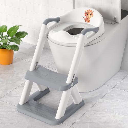 SKYROKU Potty Training Toilet, 2-in-1 Anti-Slip Seat with Step Stool