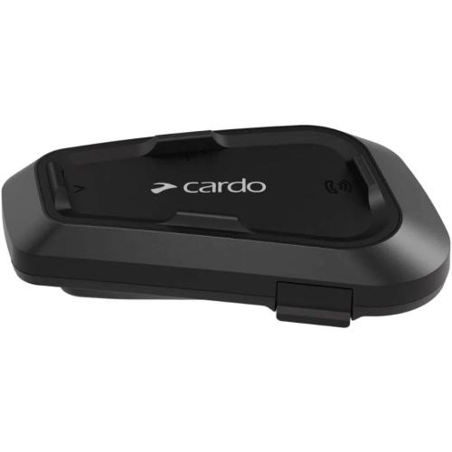 Cardo Systems Spirit Motorcycle Bluetooth Communication Headset, 2-Way Bluetooth, Thin 32mm Speakers, Waterproof, Universal Connectivity - Single Pack